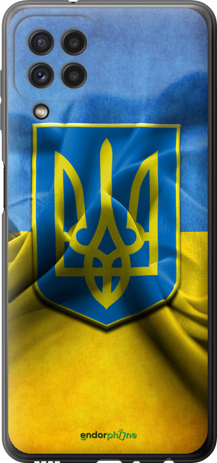 

2D пластиковий чохол "Прапор та герб України" для Samsung Galaxy A22 A225F, Блакитний