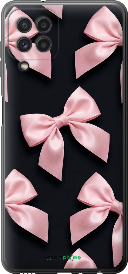 Силиконовый чехол Coquette Ribbons Dark Coquette для Samsung Galaxy M22 M225F - 6767u-2551 изображение 