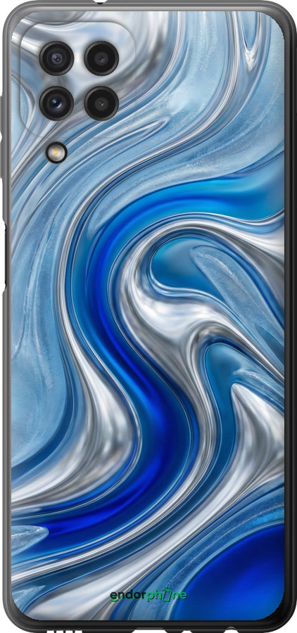Силіконовий чехол Liquid Chrome для Samsung Galaxy M22 M225F - 6781u-2551 изображение 