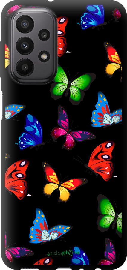 TPU чехол Барвисті метелики для Samsung Galaxy A23 A235F - 4761b-2587 изображение 