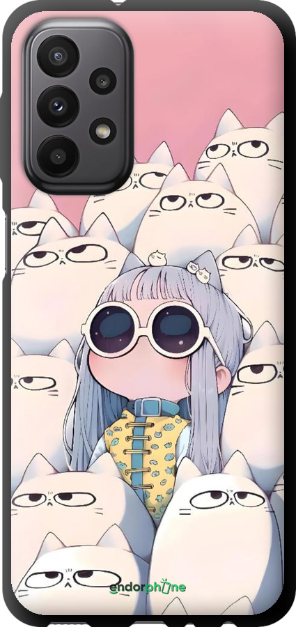 TPU чехол Малышка с котами для Samsung Galaxy A23 A235F - 6295b-2587 изображение 