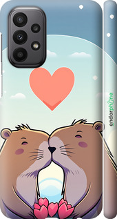 3D пластиковий матовий чехол Капібара кохання для Samsung Galaxy A23 A235F - 6027m-2587 изображение 