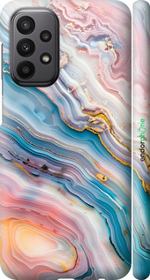 3D пластиковый матовый чехол Мрамор красивый для Samsung Galaxy A23 A235F - 6376m-2587 изображение 