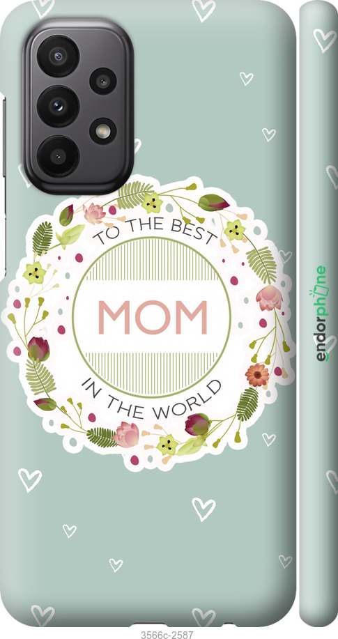 

Plástico mate 3D Capa "À melhor mãe" para Samsung Galaxy A23 A235F, Azul