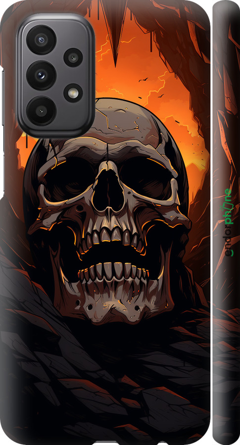 3D пластиковий матовий чехол Черв пещері для Samsung Galaxy A23 A235F - 5959m-2587 изображение 