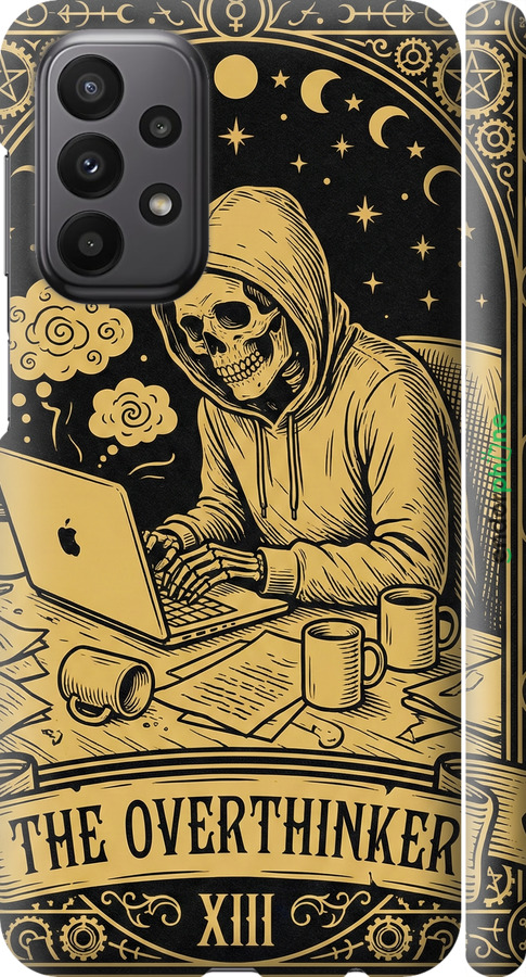 3D пластиковый матовый чехол The Overthinker для Samsung Galaxy A23 A235F - 6774m-2587 изображение 