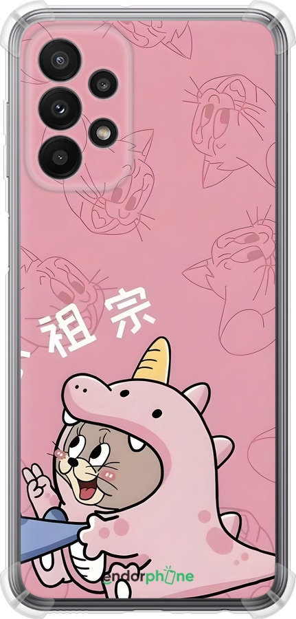 Силикон с усиленными углами чехол Том и джерри 2 для Samsung Galaxy A23 A235F - 6359sp-2587 изображение 