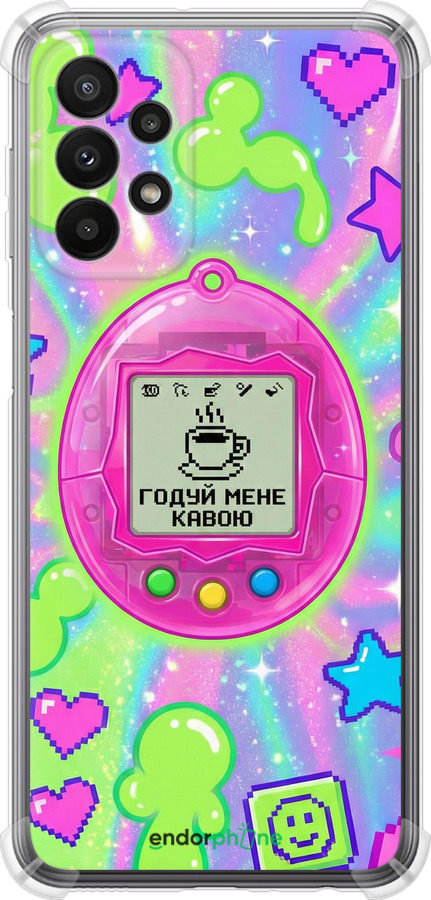 Силикон с усиленными углами чехол Y2K Aesthetic Retro Pet: Годуй мене кавою для Samsung Galaxy A23 A235F - 6784sp-2587 изображение 
