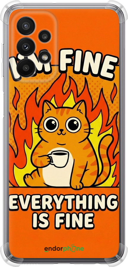 Силіконовий протиударний с посиленими кутами чехол Funny Cat для Samsung Galaxy A23 A235F - 6786sp-2587 изображение 