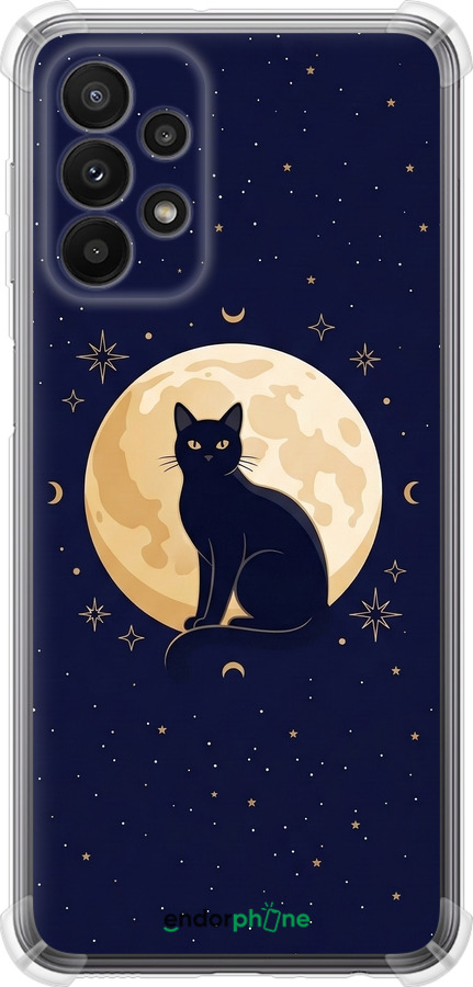 Силіконовий протиударний с посиленими кутами чехол Cute Cat Celestial/Witchy для Samsung Galaxy A23 A235F - 6787sp-2587 изображение 