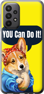Силиконовый чехол чехол с корги You Can Do It для Samsung Galaxy A23 A235F - 6184u-2587 изображение 