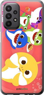 Силіконовий чехол Бейби Шаркс для Samsung Galaxy A23 A235F - 6305u-2587 изображение 