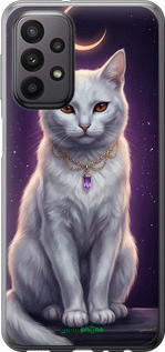 Силиконовый чехол Mystic White Cat Gothic Dark Purple Gold для Samsung Galaxy A23 A235F - 6805u-2587 изображение 