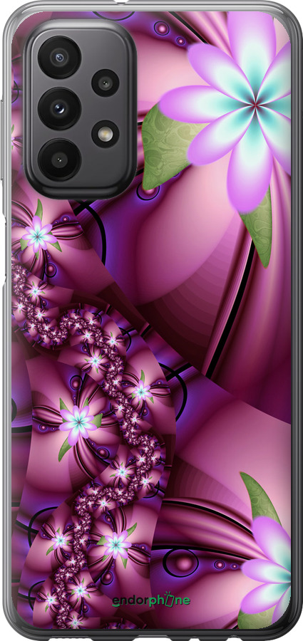 

Силіконовий чохол "Квіткова мозаїка" для Samsung Galaxy A23 A235F, Рожевий