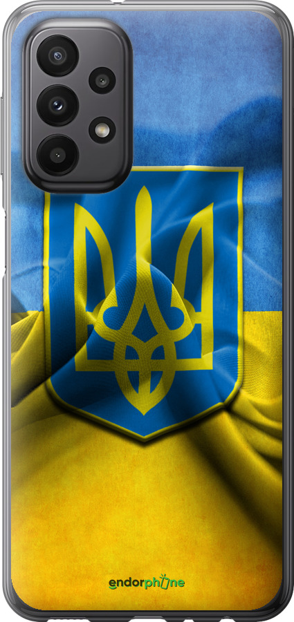 

Силіконовий чохол "Прапор та герб України" для Samsung Galaxy A23 A235F, Блакитний