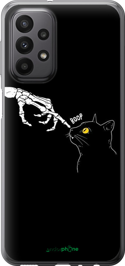 Силиконовый чехол Кошка для Samsung Galaxy A23 A235F - 6505u-2587 изображение 