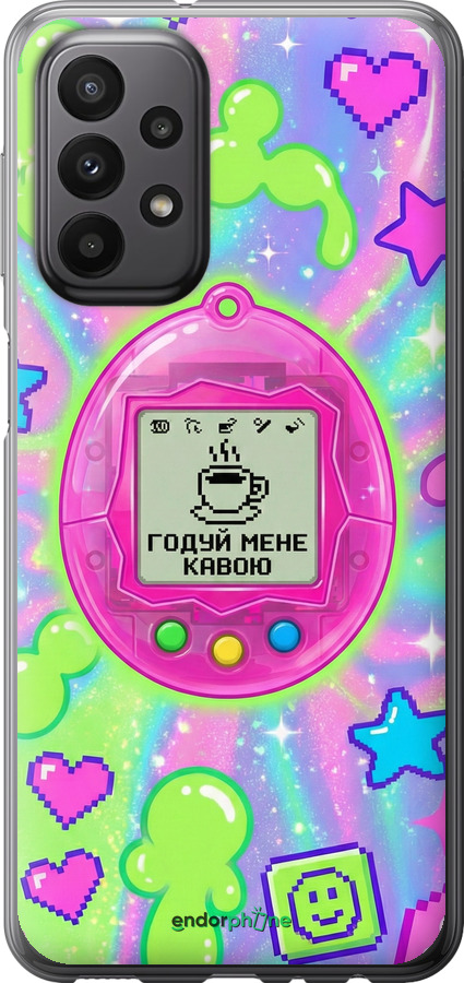 Силиконовый чехол Y2K Aesthetic Retro Pet: Годуй мене кавою для Samsung Galaxy A23 A235F - 6784u-2587 изображение 