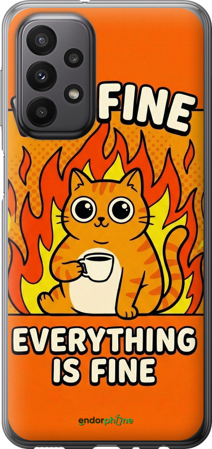 Силіконовий чехол Funny Cat для Samsung Galaxy A23 A235F - 6786u-2587 изображение 