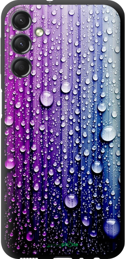 

TPU чорний чохол "Краплини води" для Samsung Galaxy A24 A245F, Синій