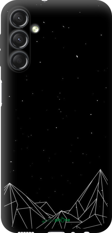 TPU чехол Черно белые абстрактные горы для Samsung Galaxy A24 A245F - 6437b-3020 изображение 
