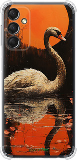 Силіконовий протиударний с посиленими кутами чехол Лебідь для Samsung Galaxy A24 A245F - 5964sp-3020 изображение 