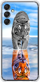 Силикон с усиленными углами чехол Тигр для Samsung Galaxy A24 A245F - 6016sp-3020 изображение 