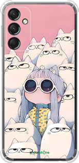 Силіконовий протиударний с посиленими кутами чехол Малышка с котами для Samsung Galaxy A24 A245F - 6295sp-3020 изображение 