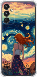 Силіконовий протиударний с посиленими кутами чехол Дівчина Арт для Samsung Galaxy A24 A245F - 6325sp-3020 изображение 