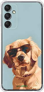 Силикон с усиленными углами чехол Пес в очках для Samsung Galaxy A24 A245F - 6381sp-3020 изображение 