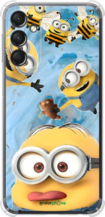 Силикон с усиленными углами чехол Миньоны для Samsung Galaxy A24 A245F - 6386sp-3020 изображение 