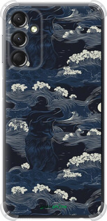 Силикон с усиленными углами чехол Морская тематика в стиле арт-деко для Samsung Galaxy A24 A245F - 6520sp-3020 изображение 