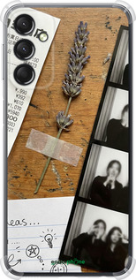 Силіконовий протиударний с посиленими кутами чехол Aesthetic Scrapbook Collage для Samsung Galaxy A24 A245F - 6773sp-3020 изображение 