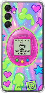 Силикон с усиленными углами чехол Y2K Aesthetic Retro Pet: Годуй мене кавою для Samsung Galaxy A24 A245F - 6784sp-3020 изображение 