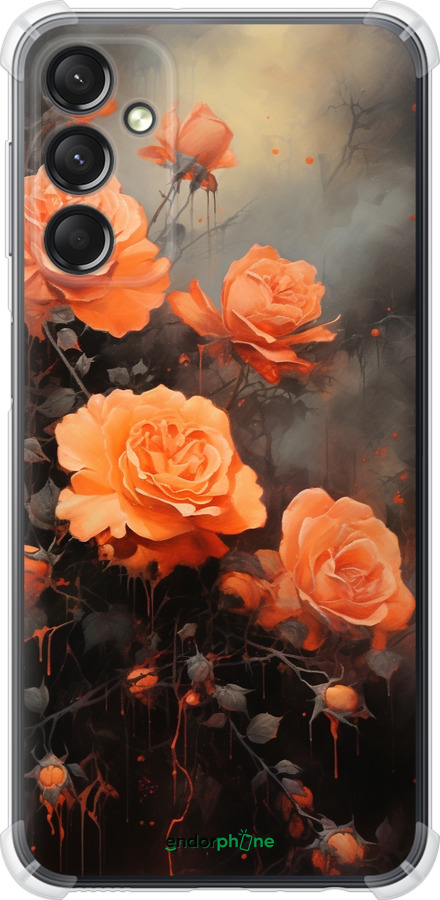 Силикон с усиленными углами чехол Оранжевые розы для Samsung Galaxy A24 A245F - 5944sp-3020 изображение 