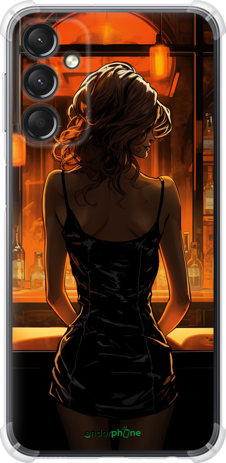 Силіконовий протиударний с посиленими кутами чехол Чохол для телефону Дівчина в барі для Samsung Galaxy A24 A245F - 5947sp-3020 изображение 