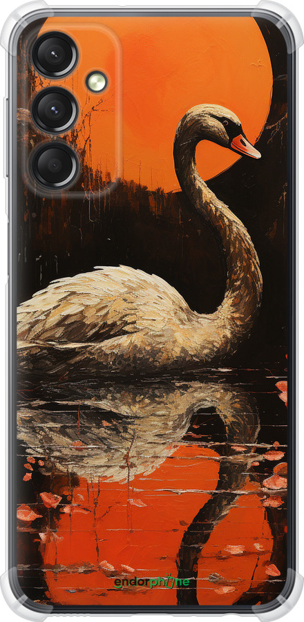 Силіконовий протиударний с посиленими кутами чехол Лебідь для Samsung Galaxy A24 A245F - 5964sp-3020 изображение 