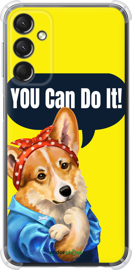 Силикон с усиленными углами чехол чехол с корги You Can Do It для Samsung Galaxy A24 A245F - 6184sp-3020 изображение 