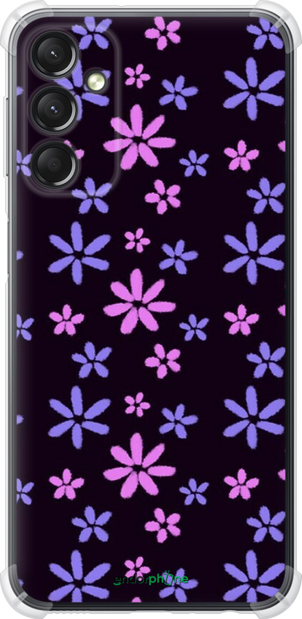 Силіконовий протиударний с посиленими кутами чехол з квітами для Samsung Galaxy A24 A245F - 6258sp-3020 изображение 