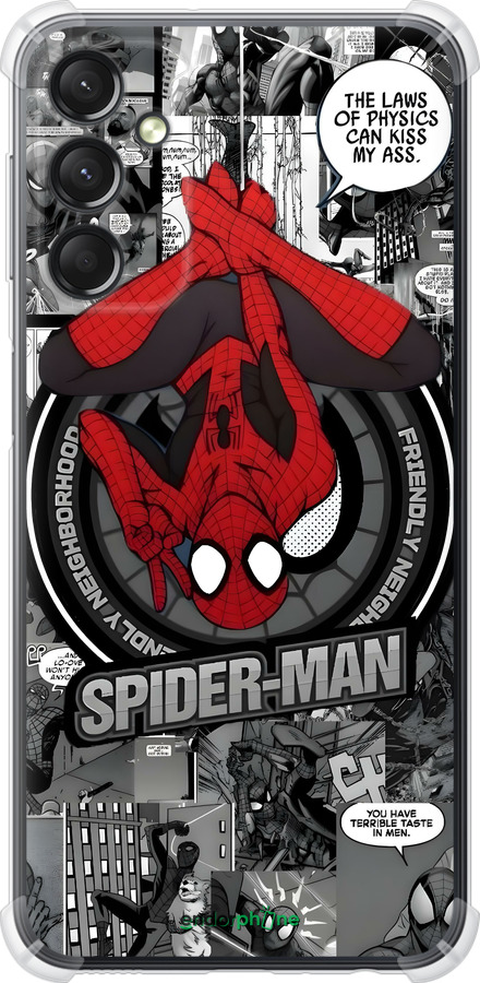 Силикон с усиленными углами чехол Человек паук для Samsung Galaxy A24 A245F - 6279sp-3020 изображение 