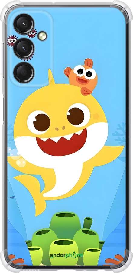 Силикон с усиленными углами чехол Бейби Шарк для Samsung Galaxy A24 A245F - 6303sp-3020 изображение 