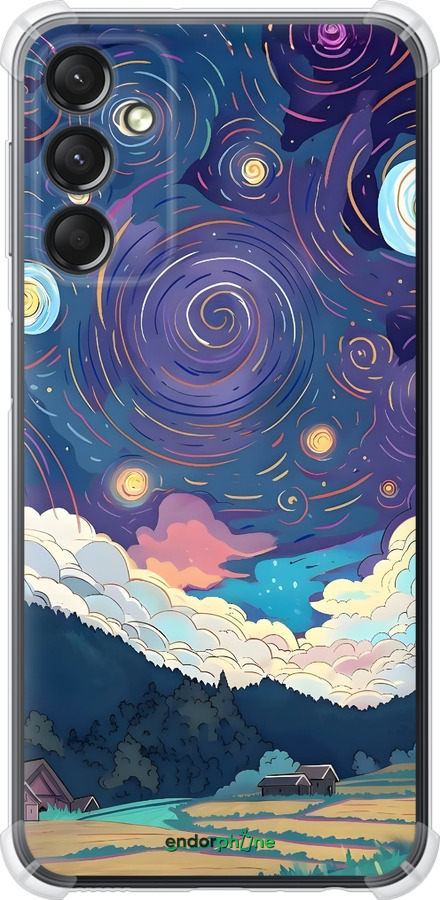 Силіконовий протиударний с посиленими кутами чехол Креативний арт для Samsung Galaxy A24 A245F - 6322sp-3020 изображение 