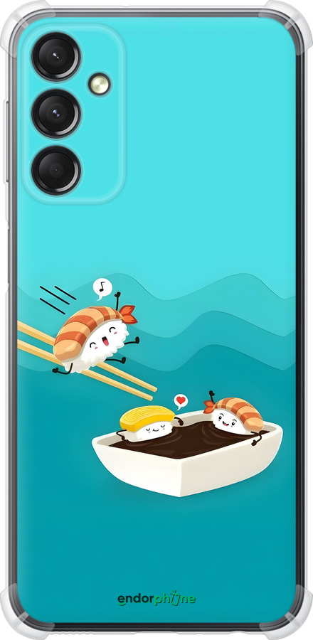 Силіконовий протиударний с посиленими кутами чехол Суші для Samsung Galaxy A24 A245F - 6354sp-3020 изображение 