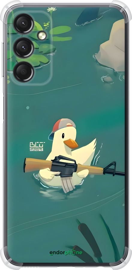 Силіконовий протиударний с посиленими кутами чехол Каченя з автоматом для Samsung Galaxy A24 A245F - 6356sp-3020 изображение 