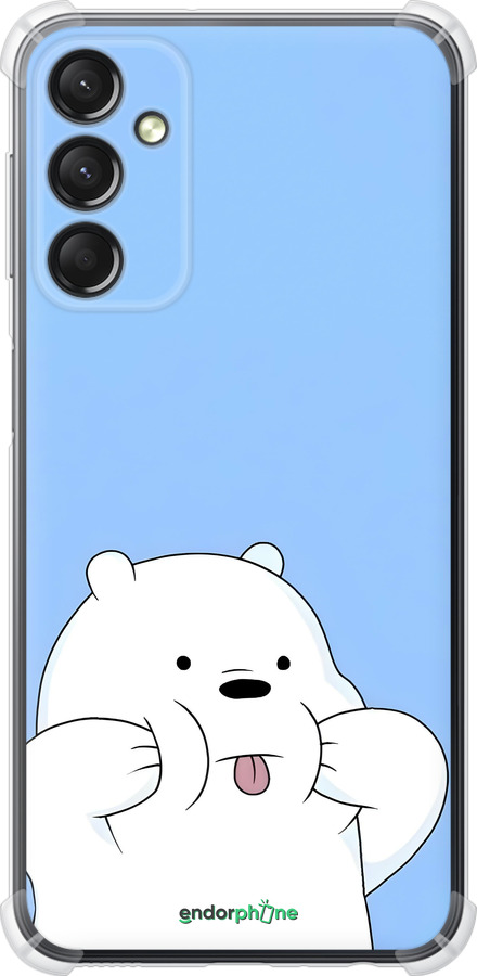 Силикон с усиленными углами чехол Милый мишка для Samsung Galaxy A24 A245F - 6357sp-3020 изображение 