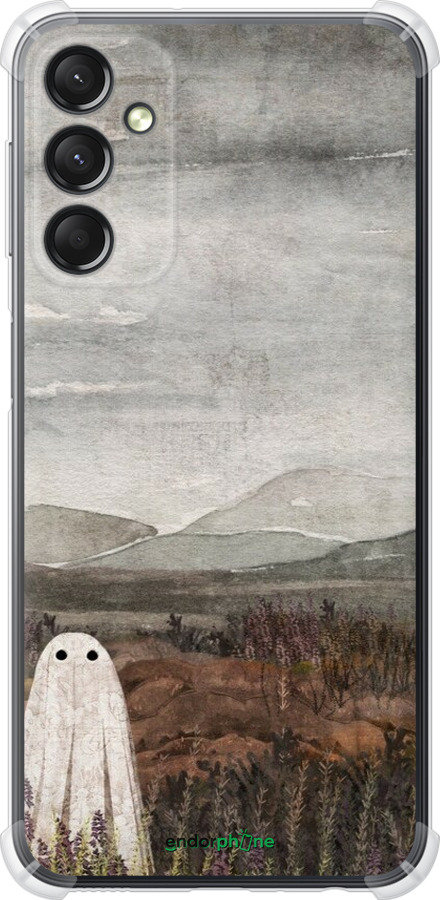 Силикон с усиленными углами чехол Одинокий призрак на фоне гор для Samsung Galaxy A24 A245F - 6486sp-3020 изображение 