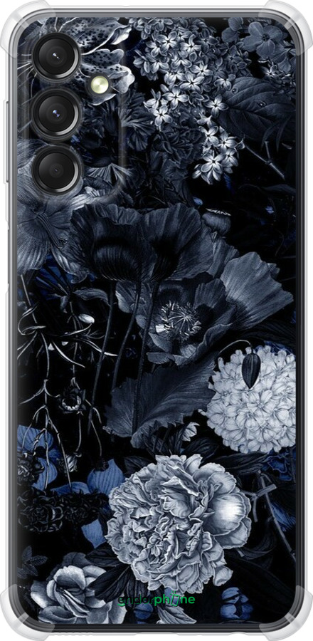 Силикон с усиленными углами чехол Абстрактный цветочный рисунок в синих тонах для Samsung Galaxy A24 A245F - 6539sp-3020 изображение 