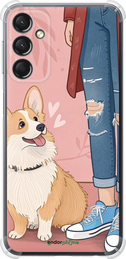 Силіконовий протиударний с посиленими кутами чехол Корги 3 для Samsung Galaxy A24 A245F - 6707sp-3020 изображение 