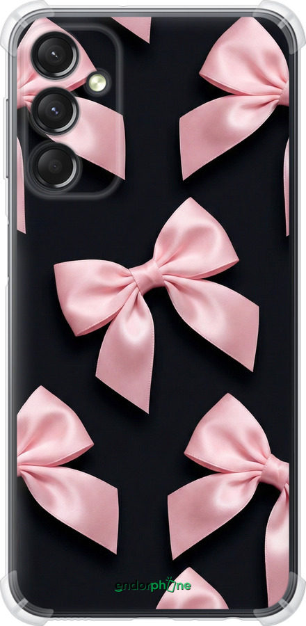 Силикон с усиленными углами чехол Coquette Ribbons Dark Coquette для Samsung Galaxy A24 A245F - 6767sp-3020 изображение 