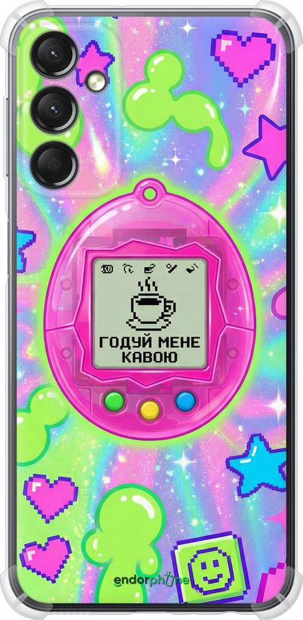 Силикон с усиленными углами чехол Y2K Aesthetic Retro Pet: Годуй мене кавою для Samsung Galaxy A24 A245F - 6784sp-3020 изображение 