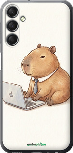 Силиконовый чехол 'Funny Capybara CEO Working' для Samsung Galaxy A24 A245F изображение 1